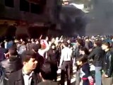 فري برس   ريف دمشق داريا إطلاق الرصاص الحي على المشيعين 4 2 2012