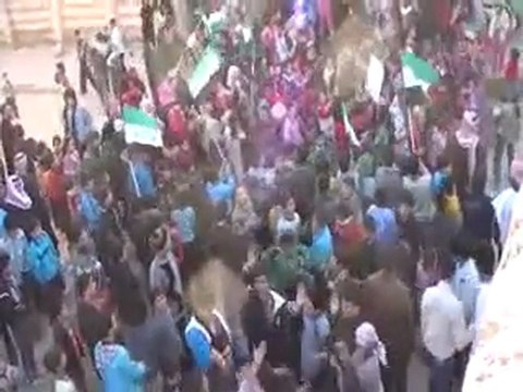فري برس حمص حي الربيع العربي مظاهرة عصرونية رااائعة 4 2 2012