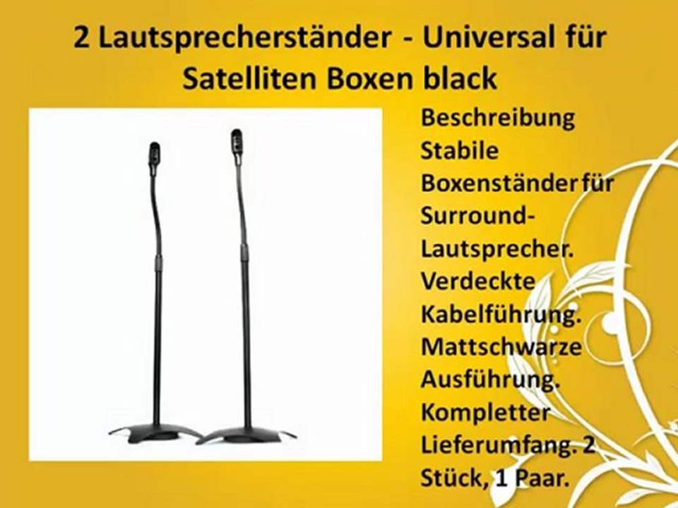TOP 10 Boxenständer zu kaufen
