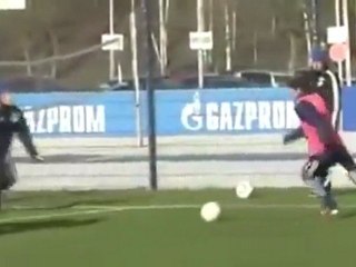 La espectacular jugada de Raúl en el entrenamiento