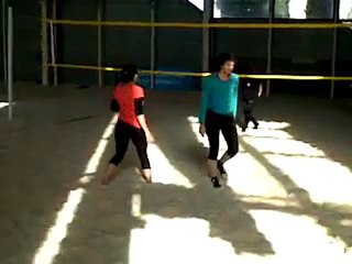 Fany:Sabine 22vs20 sonia:Caro 1er set demi finale