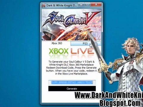 Soul Calibur V Lord Geo Dark & White Knight DLC Codes - Free!!