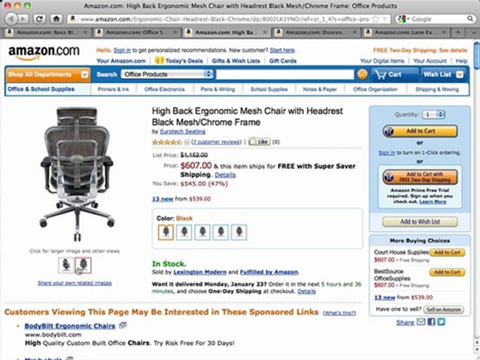 High Back Ergonomic Mesh Chair Review