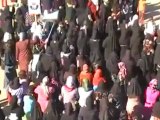 فري برس   مظاهرة  لحرائر بصر الحرير نصرة لحمص الجريحة 5 2 2012