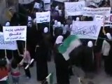 فري برس   حمص باب الدريب مظاهرة نسائية ردا على الفيتو الروسي 5 2 2012