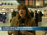 Grève de personnels du trasport aérien : trafic peu perturbé à Roissy