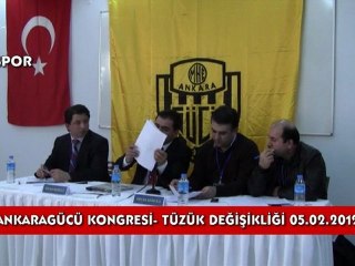 Ankaragücü kongresinde tüzük değişiklik talebi oylandı..
