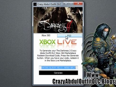 The Darkness 2 Crazy Abdul Outfit DLC Free Giveaway