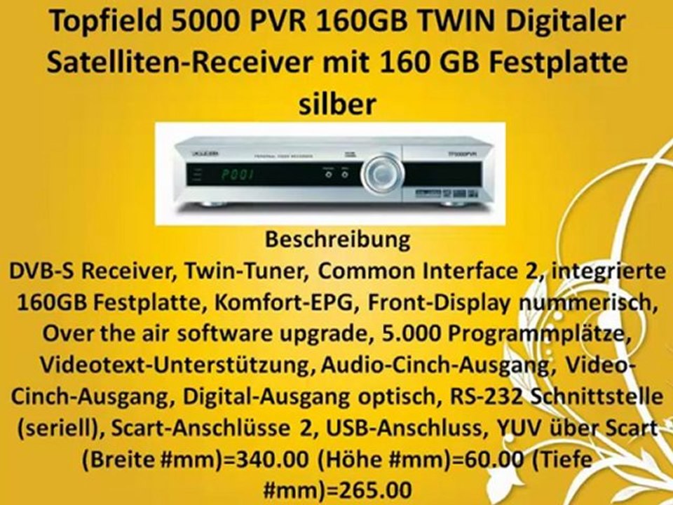 TOP 10 sat Receiver Mit Festplatte zu kaufen