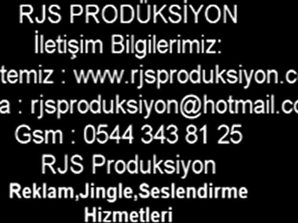 Rjs Prodüksiyon Reklam Jingle Seslendirme Örnekleri 01 www.rjsproduksiyon.com