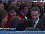 Nicolas Sarkozy et Brigitte Kuster visitent le salon des Entrepreneurs