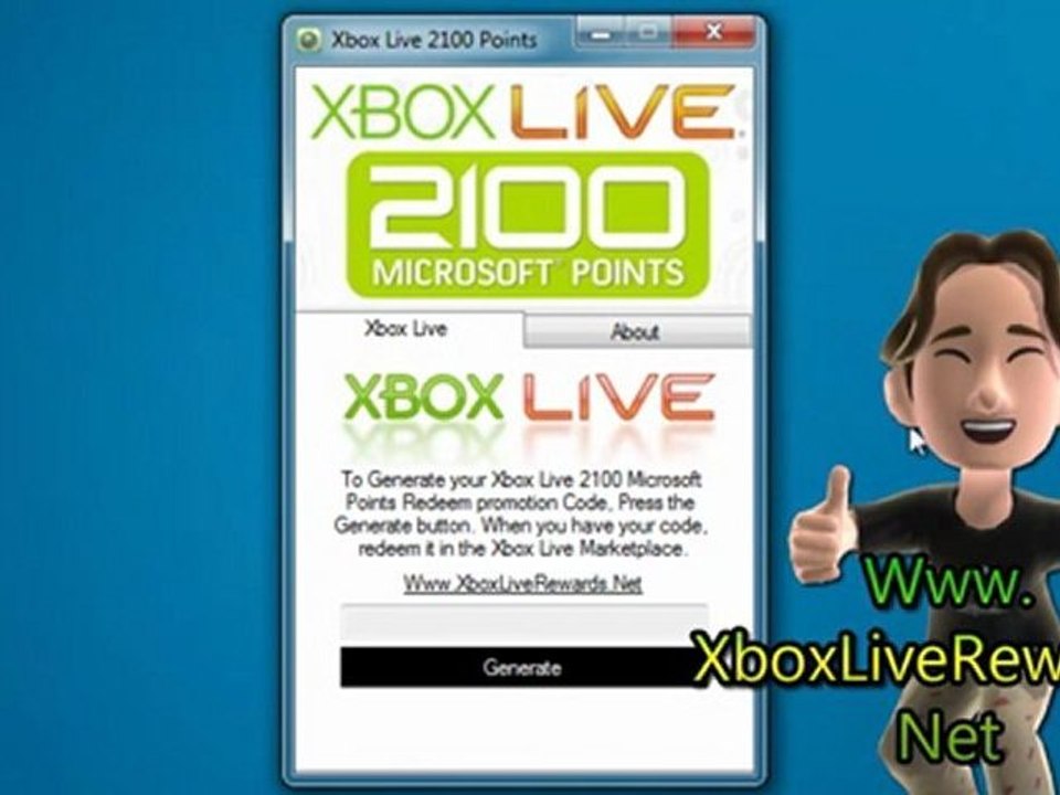 Xbox Live 2100 Microsoft Points Code Free Giveaway!!