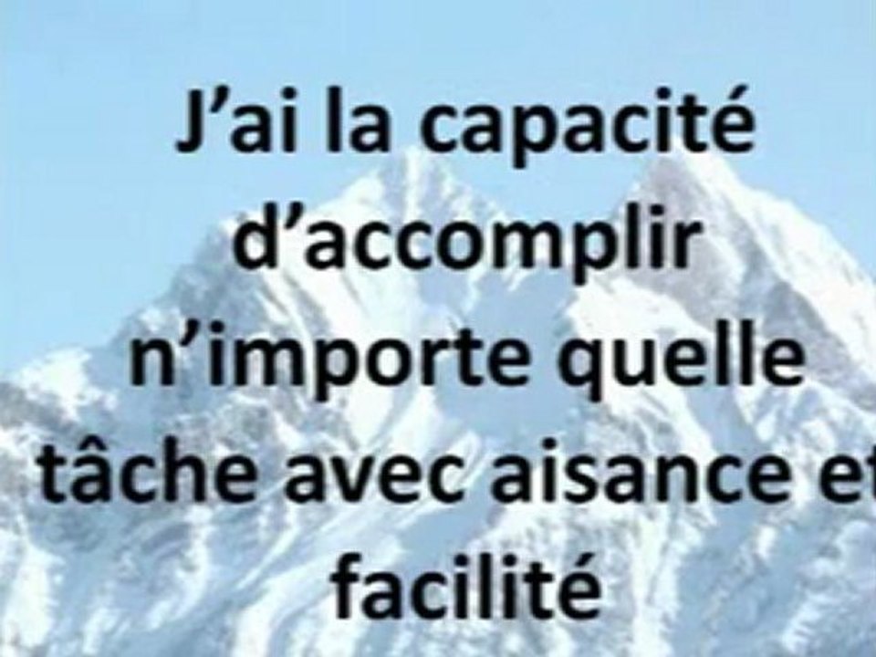 Que dites-vous à votre subconscient??