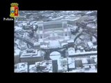 Roma - Immagini della neve sulla città dall'elicottero