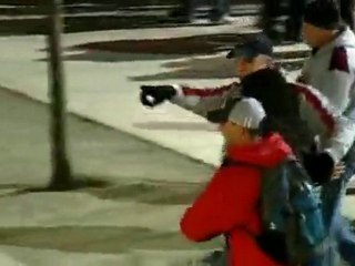 Angry mob gathers after Super Bowl loss