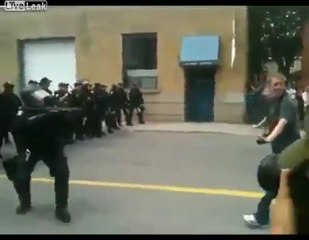 FACK NWO-Toronto Riot Police Shoot Unarmed Woman