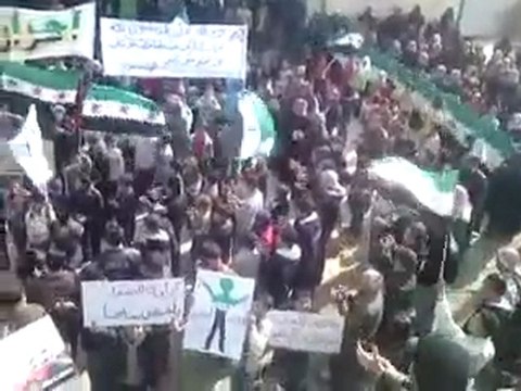 فري برس ادلب بلدة حاس المحتلة مظاهرة نصرة لحمص 6 2 2012