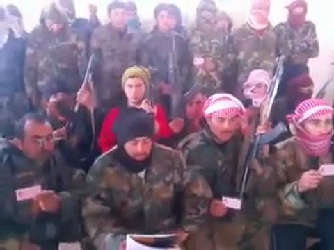 فري برس ادلب انشقاق عدد كبير وانضمامهم للجيش السوري الحر 5 2 2012