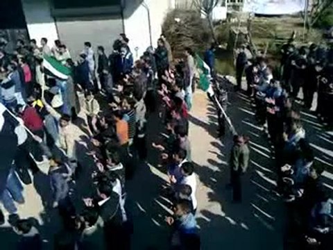 فري برس مظاهرة حاشدة في مدينة كفرنبودة في ريف حماة تنديدا بموقف روسيا والصين 5 2 2012