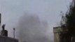 فري برس   حمص حي الخالدية تصاعد الدخان نتيجة القصف ورد المساجد في الحي با التكبير 6 2 2012