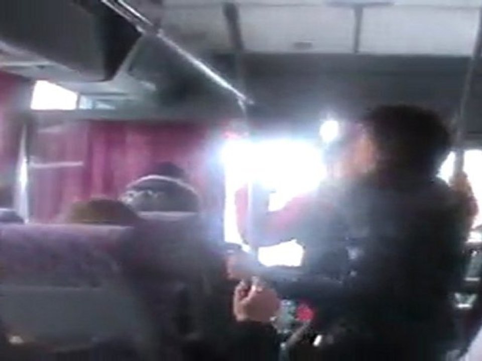 on the bus...
