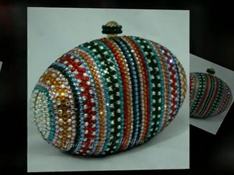 Multi-Color Egg Swarovski Crystal Bag