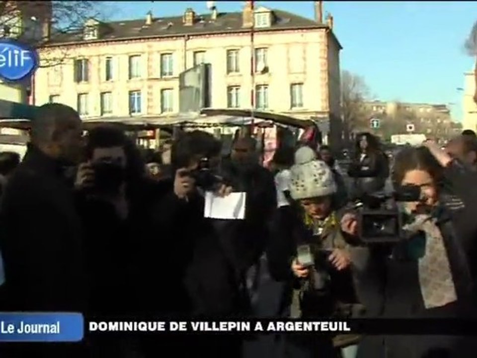 Présidentielle : Dominique de Villepin à Argenteuil