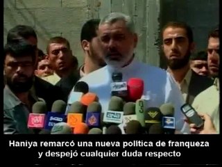 Haniya: "somos la cubierta política para la resistencia".