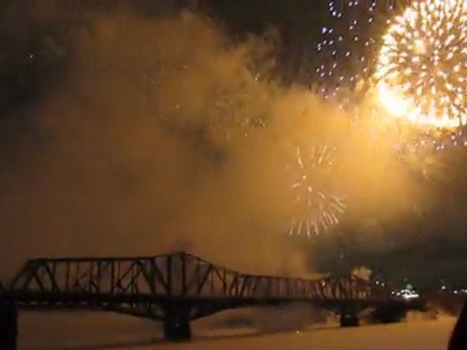Feu d'artifice Winterlude 2012