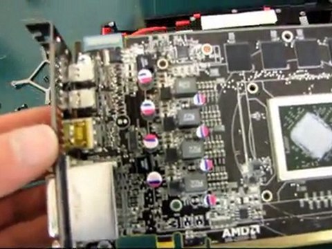 MSI AMD Radeon HD 6870 Bare Card Heatsink Removal Linus Tech Tips