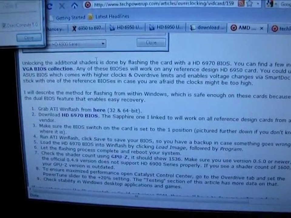 AMD Radeon HD 6950 Software Unlock to Radeon 6970 BIOS Flash Linus Tech Tips