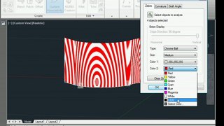 AutoCad 2012 3D modelling:  Zebra Stripes