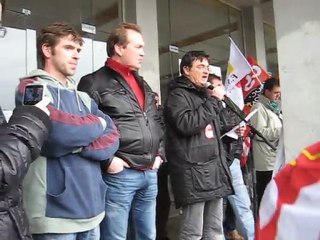Prise de parole CGT pour la SObrena - Brest le 4 février 2012