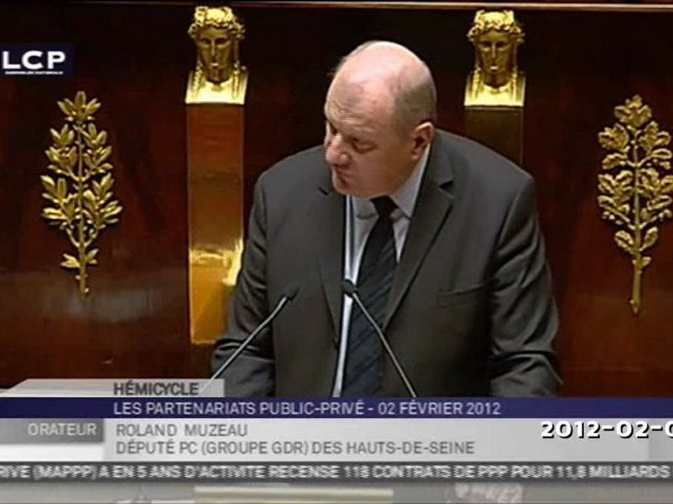 Partenariats public-privé Roland MUZEAU ( groupe GDR) contre la gabegie de la politique acruelle