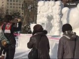 El Festival de Nieve de Sapporo recuerda la tragedia del 11 de marzo en Japón