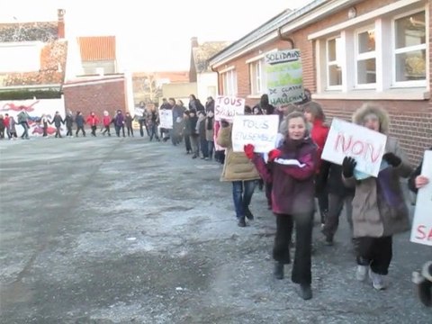 Haulchin / Ecole Joliot-Curie : Mobilisation contre la fermeture d'une classe