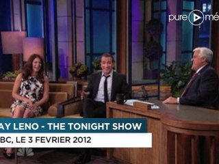 Jean Dujardin fait le clown sur le plateau du "Tonight Show" de Jay Leno