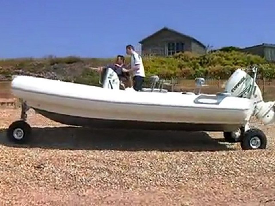 Sealegs on shingle beach at Cooden Bay