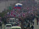 Damas : le chef de la diplomatie russe accueilli par la foule