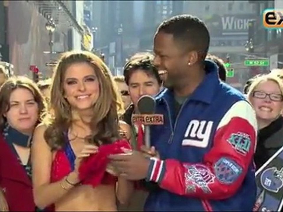 MARIA MENOUNOS  Strips To A String Bikini