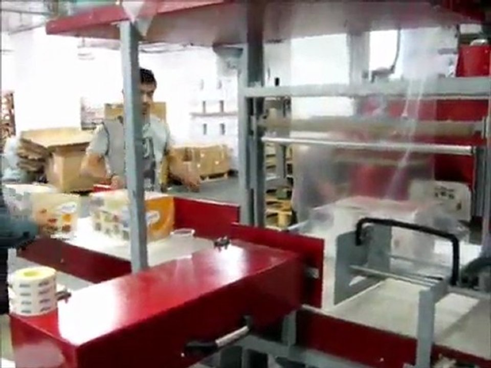 yandan  beslemeli  tam otomatik   shrink  amabalaj  makinesi  yandan  besleme  shrink makinesi - Video