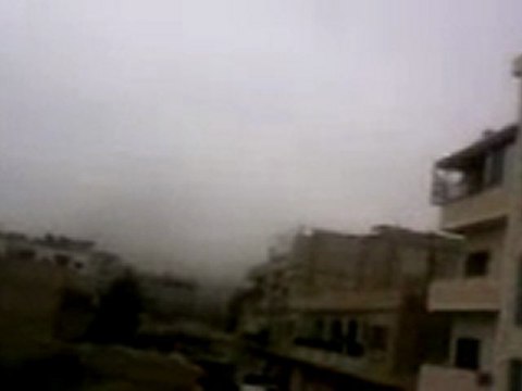 فري برس ريف دمشق داريا قصف برشاشات الشيلكا وتصاعد أعمدة الدخان 6 2 2012