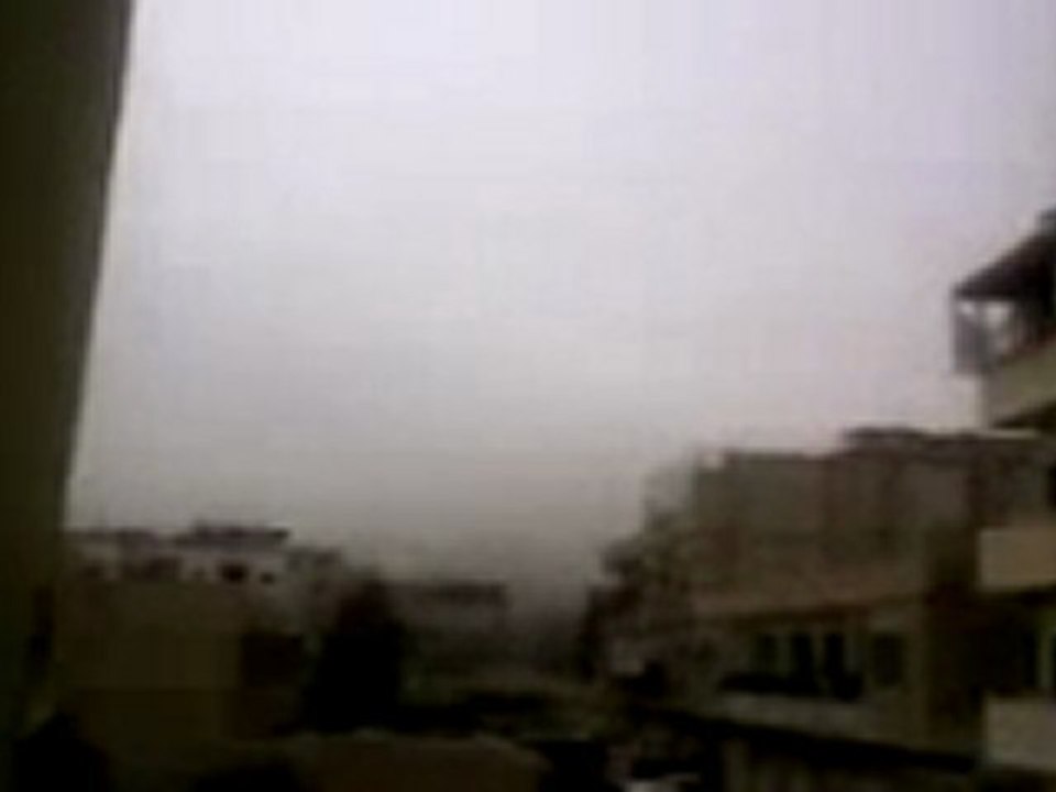 فري برس   ريف دمشق داريا أصوات برشاشات الشيلكا وتصاعد أعمدة الدخان 6 2 2012