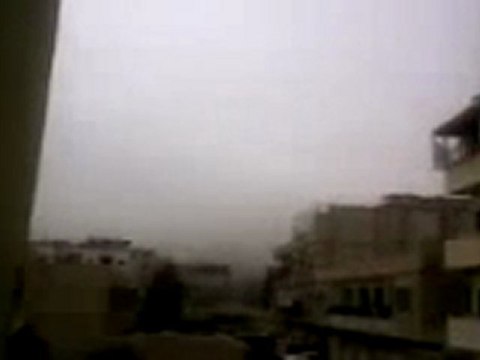فري برس ريف دمشق داريا أصوات برشاشات الشيلكا وتصاعد أعمدة الدخان 6 2 2012