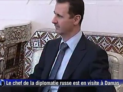 Syrie: Assad reçoit le chef de la diplomatie russe à Damas