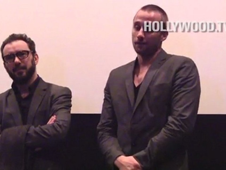 Michael R. Roskam and Matthias Schoenaerts at "Bullhead" screening