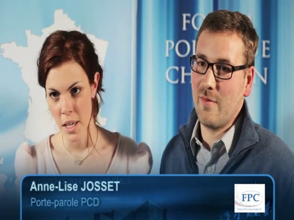 Interview de Mme Anne-Lise Josset & M. Maxence Poumare au Forum Politique Chrétien le 21 Janvier 2011