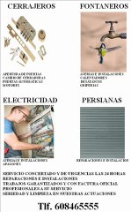 cerrajeros fontaneros Alguazas 608465555 24h urgencias Murcia persianas electricistas