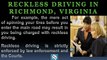 RECKLESS DRIVING IN RICHMOND VIRGINIA LAWYER