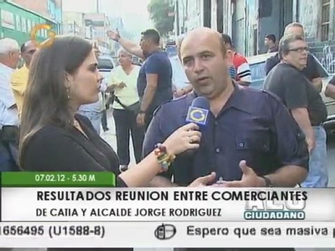 Comerciantes en Catia se reunieron con alcalde Jorge Rodríguez por expropiaciones
